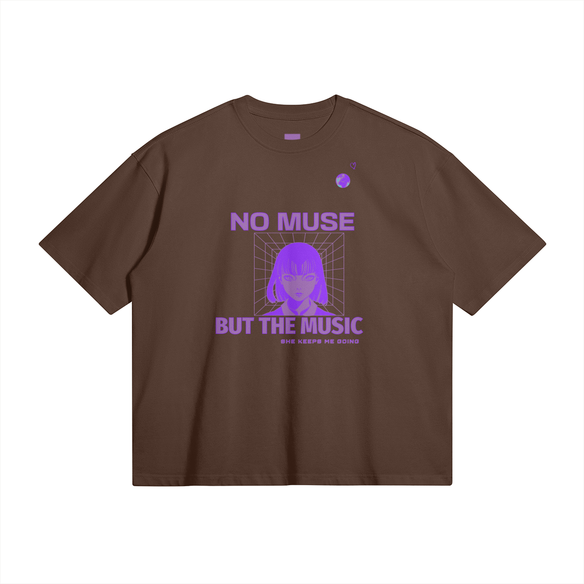 NO MUSE BUT THE MUSIC Boxy T-shirt