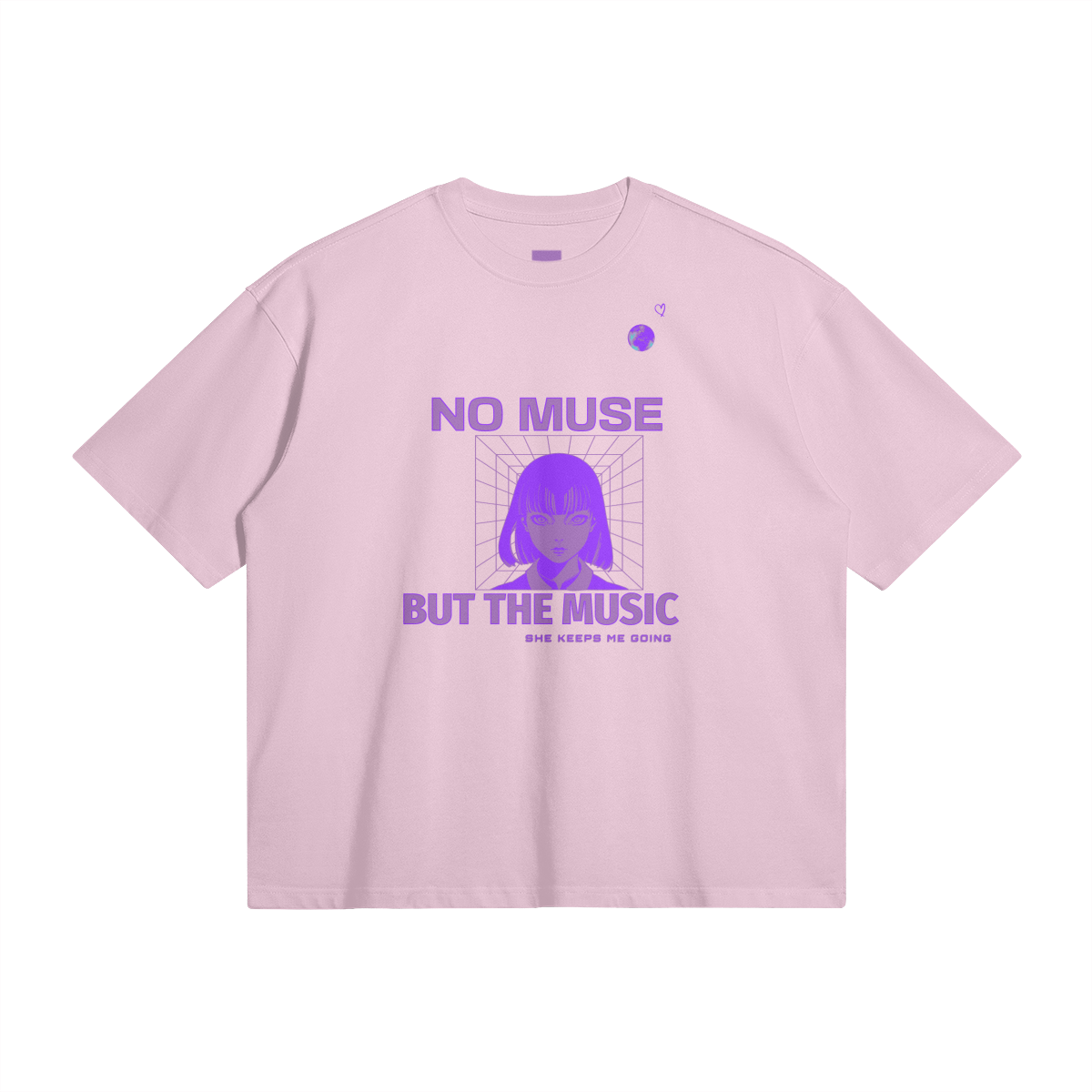 NO MUSE BUT THE MUSIC Boxy T-shirt